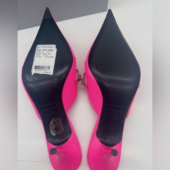 BALENCIAGA Cagole 70 Leather Point Toe Mules - Picture 7 of 13